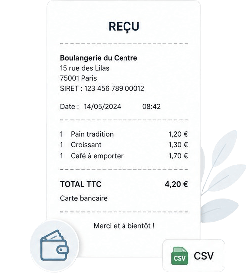 Sukellos - Conversion justificatif et reçus PDF - Solutions CSV 